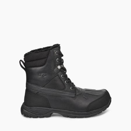 UGG Felton Black Waterproof Boots for Men (GRUN21473)